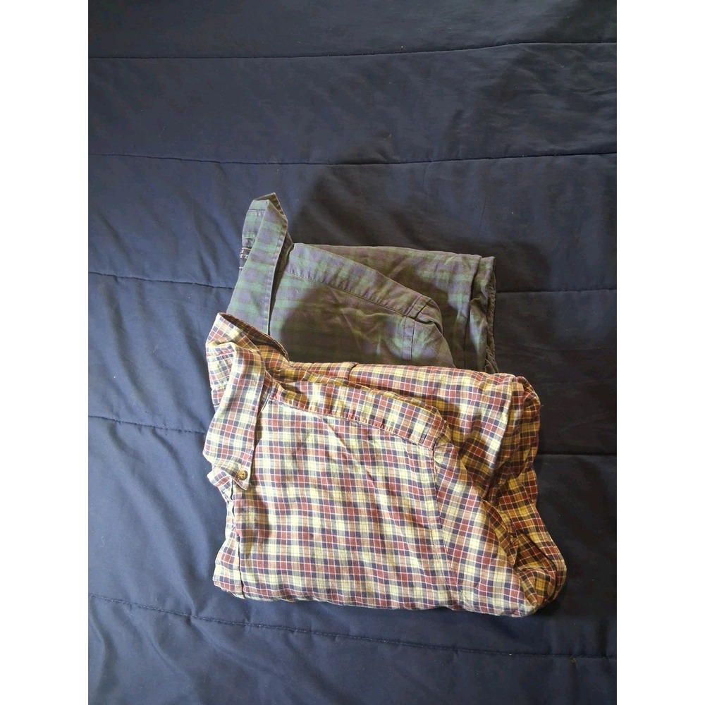Charles Tyrwhitt Button Down Shirt Non Iron Classic Fit Men's Large Lot Of 2‎